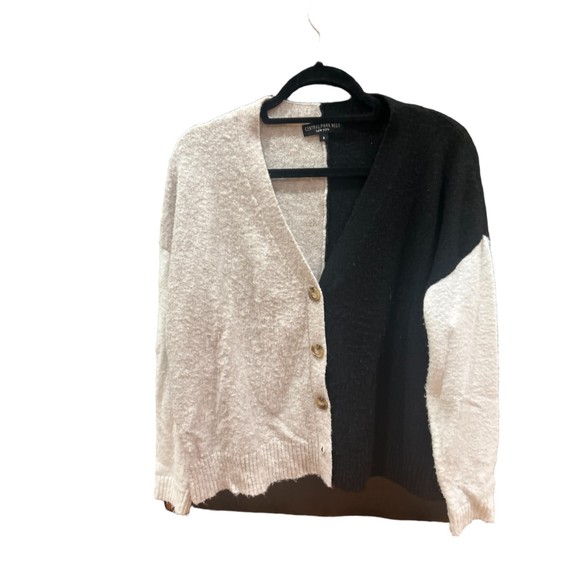 Central Park West Color block Cardigan Sweater Small - Picture 2 of 3